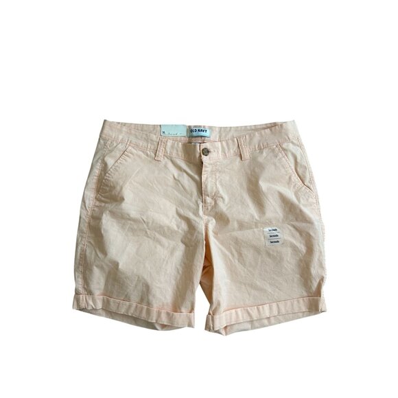 OLD NAVY Women's Peach Cuffed Mid Rise Shorts Size 14 NEW NWT - Picture 7 of 7